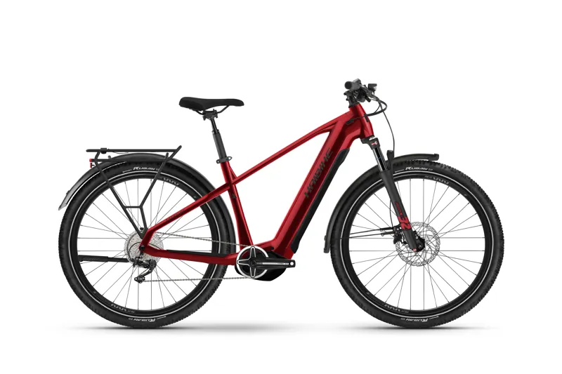 Haibike Trekking 5 High Electric Hybrid Bike Dynamite Red